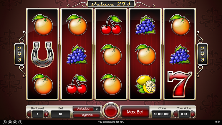Deluxe 243 – Video slot game